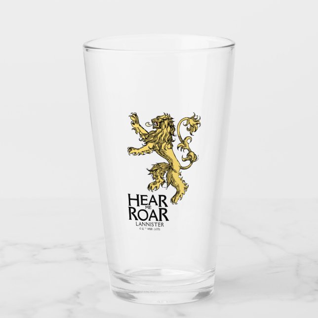 Lannister Sigil - Hear Me Roar Glaskopp (Framsida)