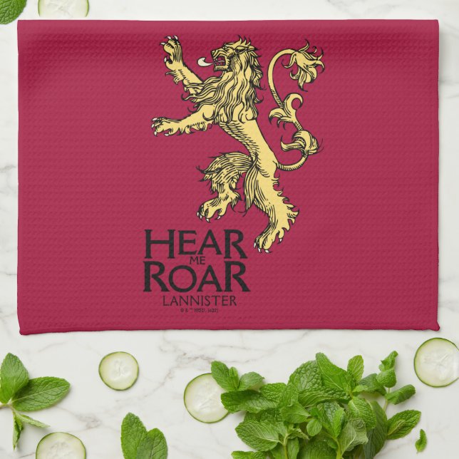 Lannister Sigil - Hear Me Roar Kökshandduk (Vikta)