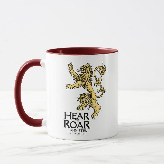 Lannister Sigil - Hear Me Roar Mugg (Vänster)