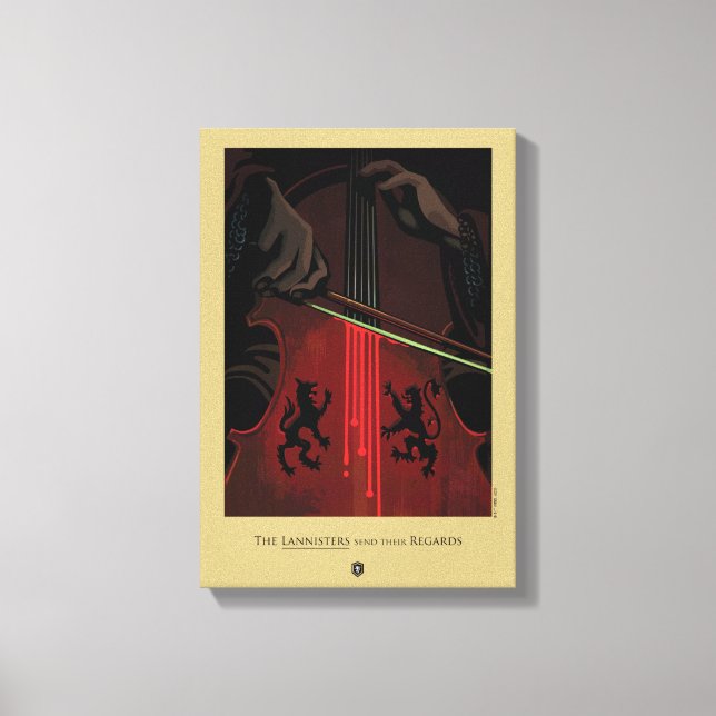 Lannister skickar sina varningar canvastryck (Framsida)