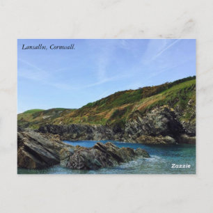 Lansallos Beach, Cornwall. vykort
