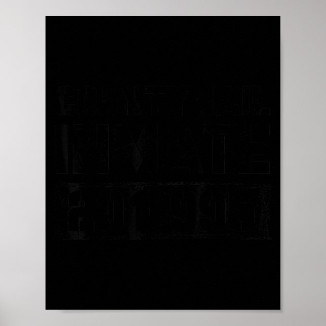 Länsanstaltsfånge Rolig fånge Kuslig Halloween Poster (Framsidan)
