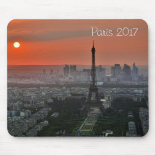Lanscape beskådar av det Eiffel torn, den Paris Musmatta
