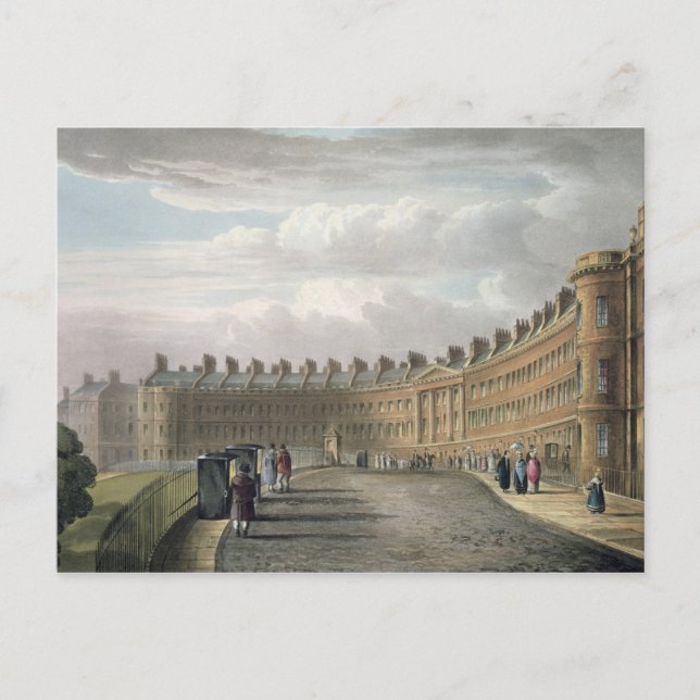 Lansdown Crescent, Bath, 1820 Vykort (Framsida)