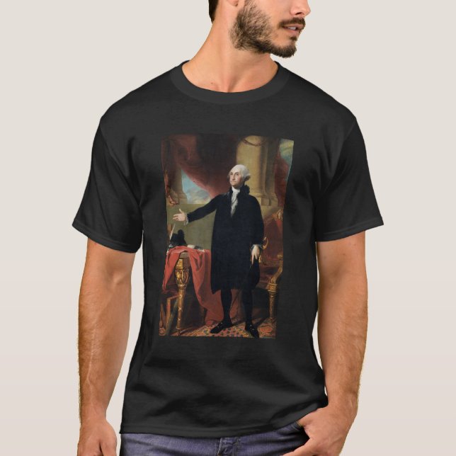 Lansdowne Porträtt av George Washington T Shirt (Framsida)