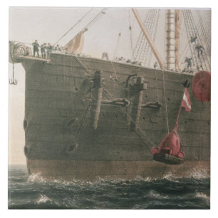 Lansera bojet, Augusti 8th, 1865, markera Kakelplatta