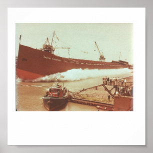 Lansering av M/V Edmund Fitzgerald Juni 1957 Poster