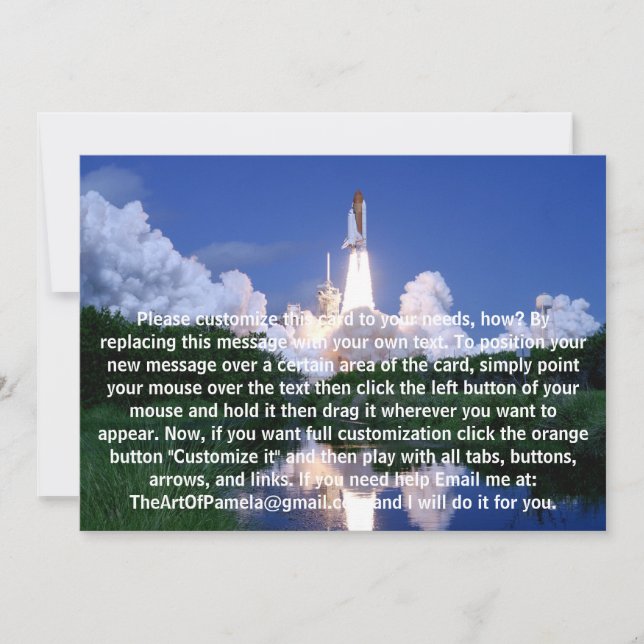 Lansering av rymdpennan (Framsida)