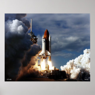 Lansering av rymdpennan STS-80 Poster