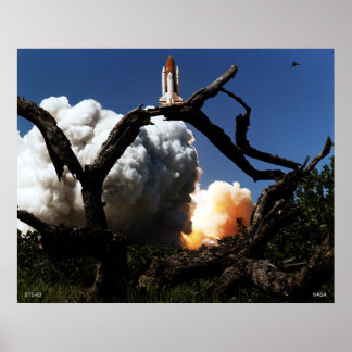 Lansering av rymdpennan STS-83 Poster