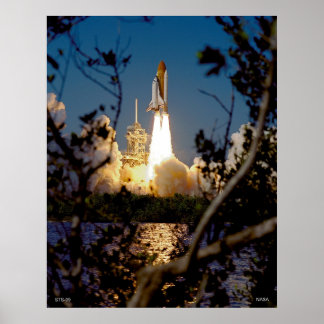 Lansering av rymdpennan STS-99 Poster