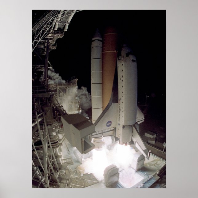 Lansering av Space Shuttle Columbia (STS-109) Poster (Framsidan)
