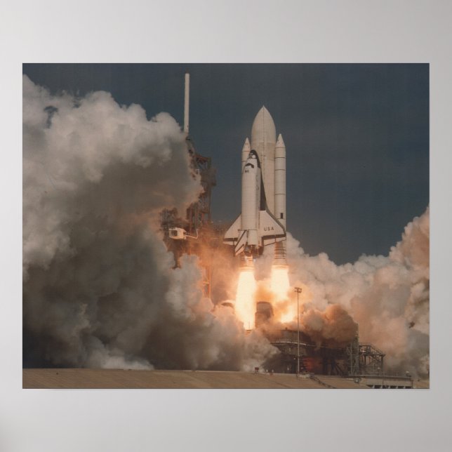Lansering av Space Shuttle Columbia (STS-2) Poster (Framsidan)
