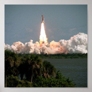 Lansering av Space Shuttle Columbia (STS-52) Poster