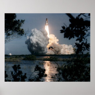 Lansering av Space Shuttle Columbia (STS-73) Poster