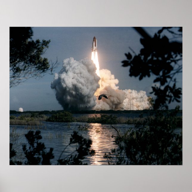 Lansering av Space Shuttle Columbia (STS-73) Poster (Framsidan)