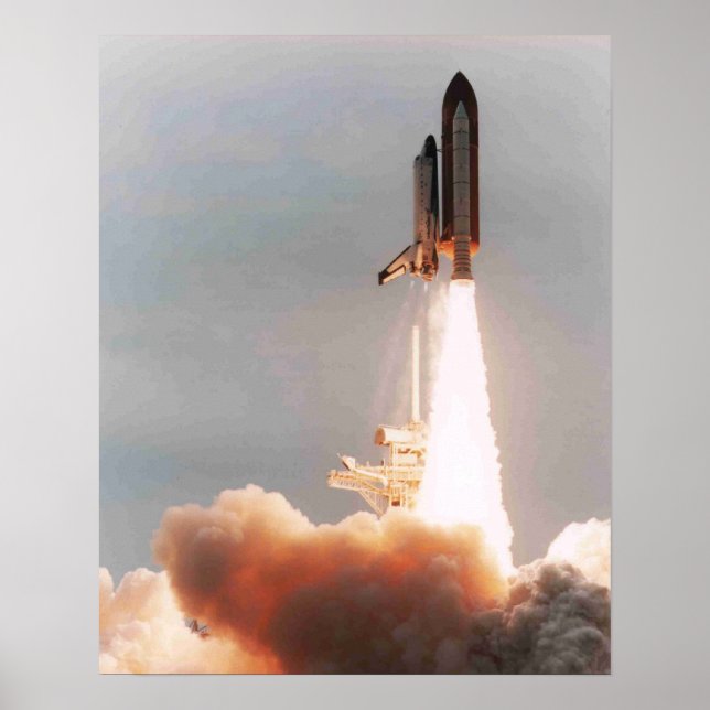 Lansering av Space Shuttle Columbia (STS-75) Poster (Framsidan)