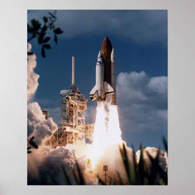 Lansering av Space Shuttle Columbia (STS-80) Poster (Framsidan)