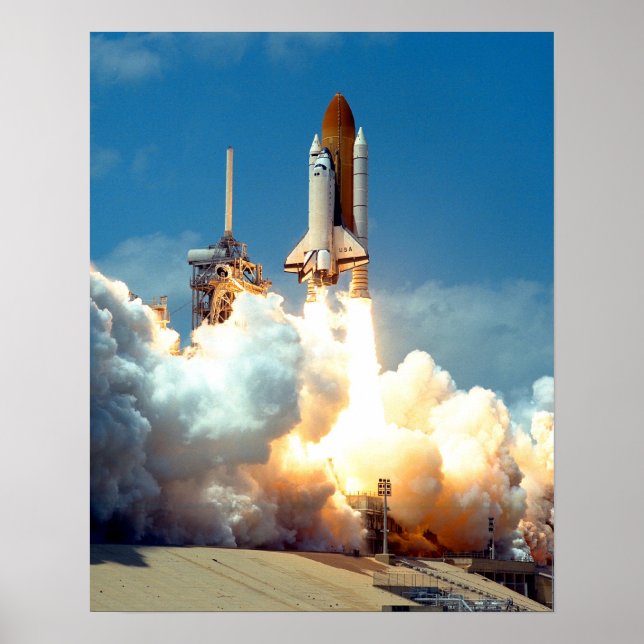 Lansering av Space Shuttle Columbia (STS-90) Poster (Framsidan)