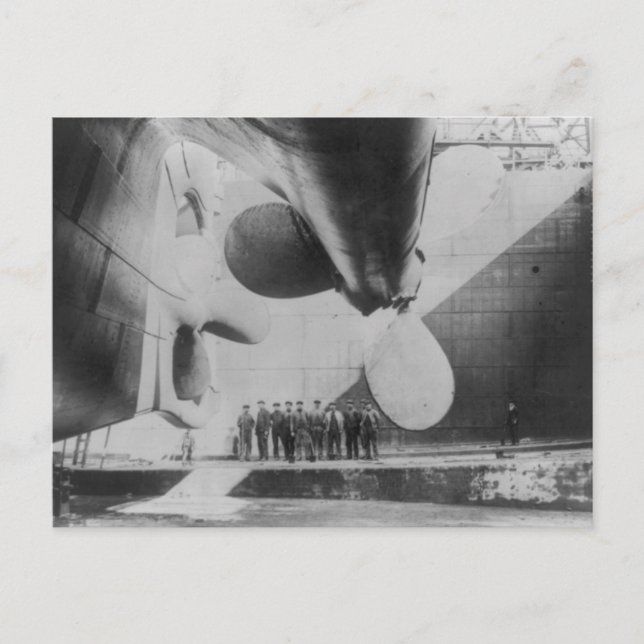 Lansering av Titanic-vykort Vykort (Framsida)