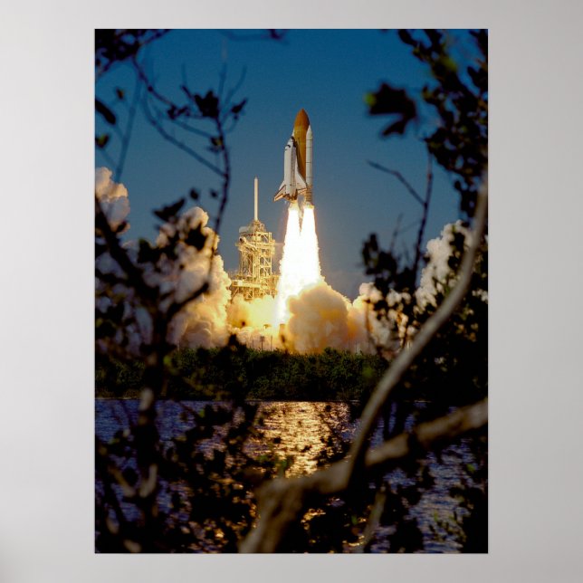Lansering av utrymmesavlastning (STS-99) Poster (Framsidan)