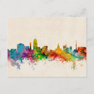 Lansing Michigan Skyline Vykort