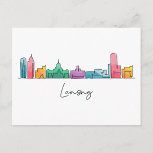 Lansing MICHIGAN Vykort