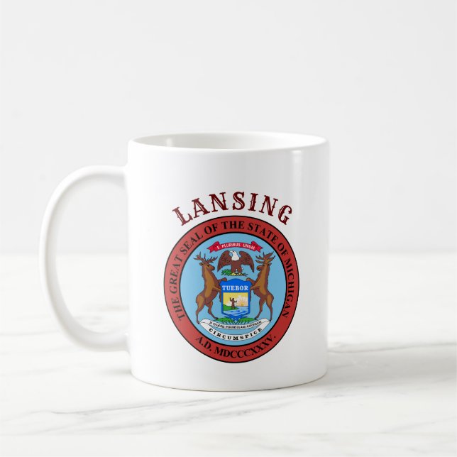 Lansing, Michigankaffe Mugg (Vänster)