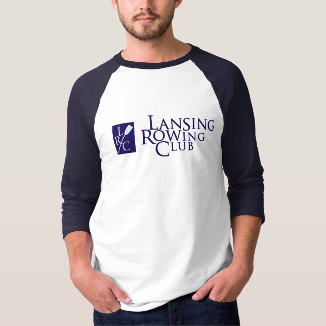 Lansing roddklubb & LRC-logotyp Tee Shirt (Framsida)