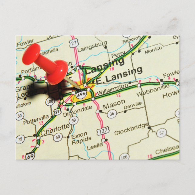 Lansing Vykort (Framsida)