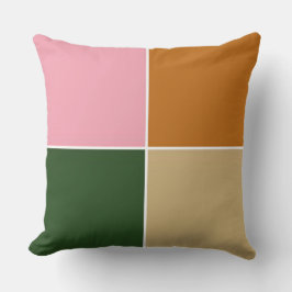 Lantana Blommigt Färg Squares Kudde