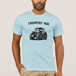 Lantbarn Traktor T-Shirt Landsbygd Gårdsliv Tee