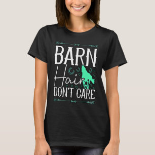 Lantbrukare Hår Spelar Ingen Roll Barn Ridar Hästa T Shirt