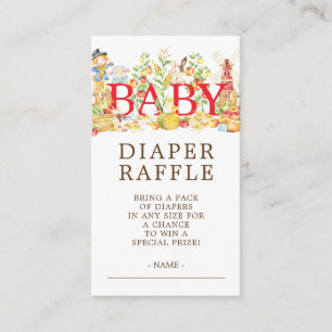 Lantbrukare Marknadsbabyskor Diaper Raffle Biljett Tilläggskort