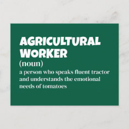 Lantbrukare och lantarbetare - Lönsam definition Helg Vykort