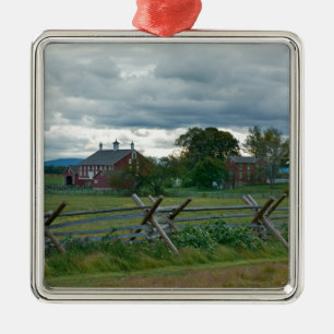Lantbrukarhem - Gettysburg nationalpark Julgransprydnad Metall
