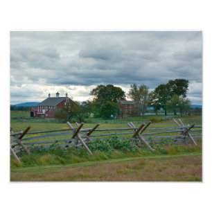 Lantbrukarhem - Gettysburg nationalpark - PA Fototryck