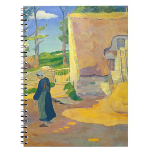 Lantbrukarhem på Le Pouldu, 1890 (olja på kanfas Anteckningsbok Med Spiral