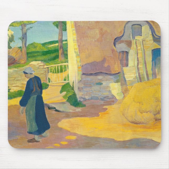 Lantbrukarhem på Le Pouldu, 1890 (olja på kanfas) Musmatta (Framsidan)