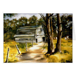 Lantbrukarhemladugården i skogsbevuxet landskap OBS kort