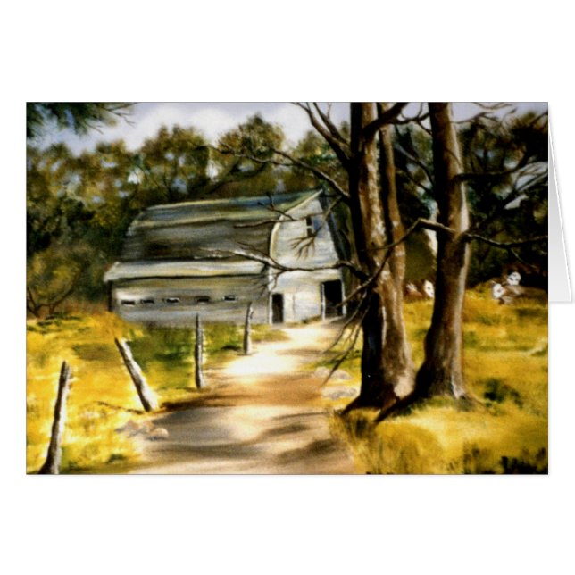 Lantbrukarhemladugården i skogsbevuxet landskap OBS kort (Framsidan Horizontal)