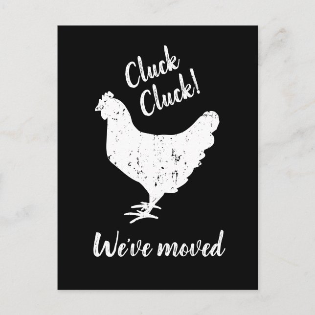 Lantbruksdjur adressändring vi har flyttat vykort (Framsida)