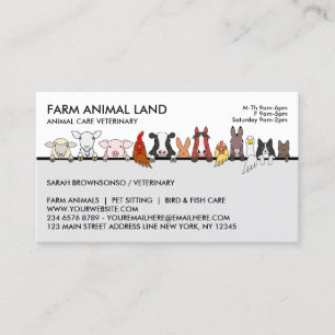 Lantbruksdjur Nästa möte Besök Veterinär Visitkort