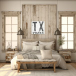 Lantbruksföretagets egen postnummer Texas Canvastryck<br><div class="desc">Det här rustiska tecknet är ett enkelt sätt att visning kärlek hemma. Postnumret kan vara personlig med valfri postkod i tillståndet. Gör en underbar gåva. Skapat av Farmhouse Press.</div>