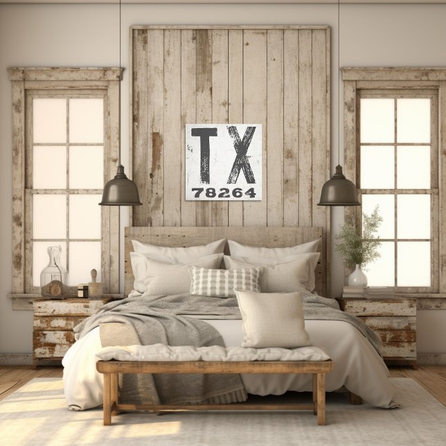 Lantbruksföretagets egen postnummer Texas Canvastryck (Skapare uppladdad)