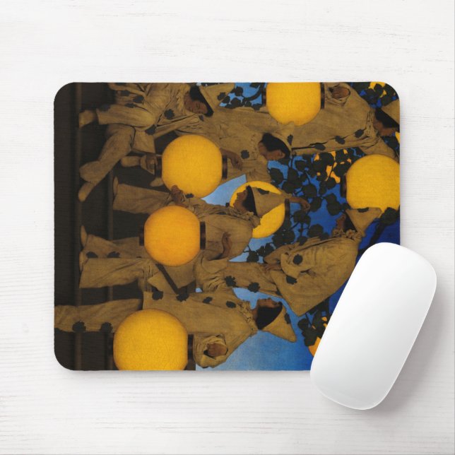 Lantern Bearers, 1908 av Maxfield Parrish Musmatta (Med mus)