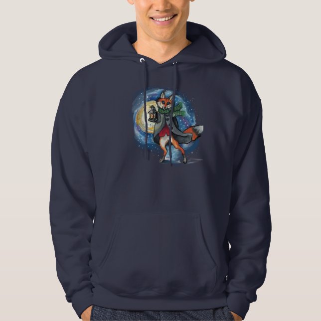 Lantern Fox Helgdag Hoodie (Framsida)