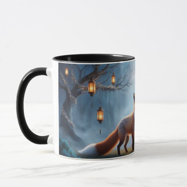 Lantern Fox Mugg - Spirit Animal Magic Coffee Kopp (Vänster)