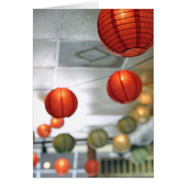 Lantern Ljus Hälsningskort (Framsidan)