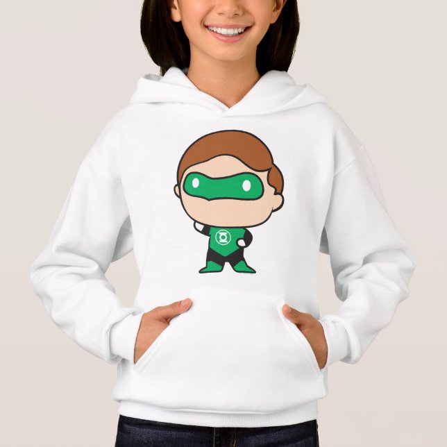 Lantern med tvåsidig Chibi-Grönt T-shirt (Framsida)